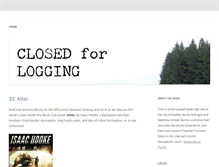 Tablet Screenshot of closedforlogging.com